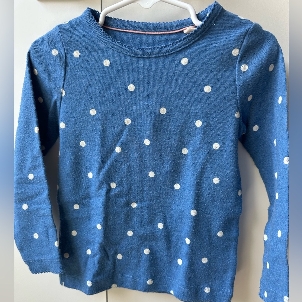 Mini Boden pointelle long sleeve tee